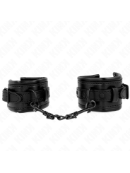KINK - MUÑEQUERAS AJUSTABLE NEGRO 20-30 CM X 6 CM