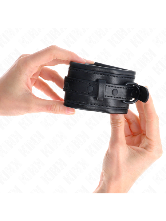 KINK - MUÑEQUERAS AJUSTABLE NEGRO 20-30 CM X 6 CM
