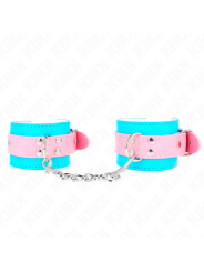 KINK - MUÑEQUERAS CHIC AZUL / ROSA AJUSTABLE 16-28 CM X 5 CM