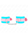 KINK - MUÑEQUERAS CHIC AZUL / ROSA AJUSTABLE 16-28 CM X 5 CM