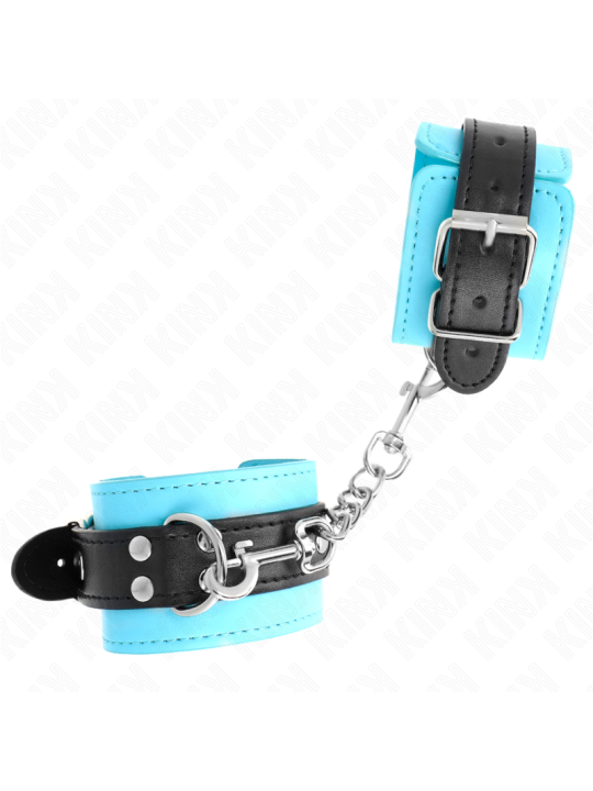 KINK - MUÑEQUERAS CON GANCHO FORRO AZUL AJUSTABLE 20-28 CM X 5.5 CM