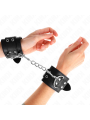 KINK - MUÑEQUERAS CON DOBLE LÍNEA DE TACHUELAS NEGRO AUSTABLE 19-26 CM