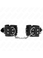 KINK - MUÑEQUERAS CON DOBLE LÍNEA DE TACHUELAS NEGRO AUSTABLE 19-26 CM