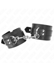 KINK - MUÑEQUERAS CON TACHUELAS NEGRO 35 X 6 CM