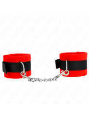KINK - MUÑEQUERAS PARA PRINCIPIANTES NEGRO-ROJO 30 X 7 CM