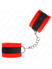 KINK - MUÑEQUERAS PARA PRINCIPIANTES NEGRO-ROJO 30 X 7 CM