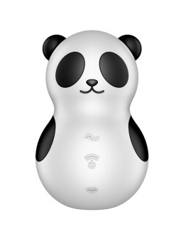 SATISFYER - POCKET PANDA ESTIMULADOR & VIBRADOR BLANCO Y NEGRO