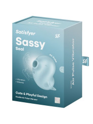 SATISFYER - SASSY SEAL ESTIMULADOR & VIBRADOR AZUL