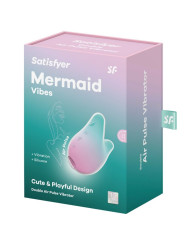 SATISFYER - MERMAID VIBES ESTIMULADOR & VIBRADOR MENTA Y ROSA