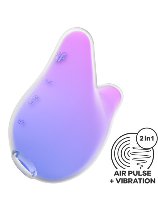 SATISFYER - MERMAID VIBES ESTIMULADOR & VIBRADOR VIOLETA Y ROSA