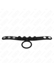 KINK - ANILLO PENE CUERO 3.5 CM CON CIERRE A PRESIÓN 23 X 2 CM