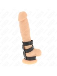 KINK - ANILLO PENE POLIPIEL TRIPLE CON CIERRE A PRESIÓN