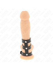 KINK - ANILLO PENE POLIPIEL TRIPLE CON CIERRE A PRESIÓN