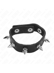 KINK - ANILLO PENE CUERO CON PÚAS 21.5 X 1.6 CM