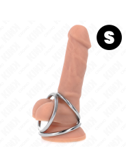 KINK - ANILLO PENE TRIPLE METAL CROMADO 3.2 CM A 4.5 CM