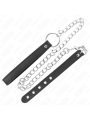 KINK - ANILLO PENE CUERO 21.5 X 2 CM CON CADENA METAL 60 CM Y CORREA DE CUERO