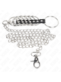 KINK - 7 ANILLOS PENE METAL 3.8 CM A 5 CM CONECTADOS CON POLIPIEL Y CADENA METAL 100 CM