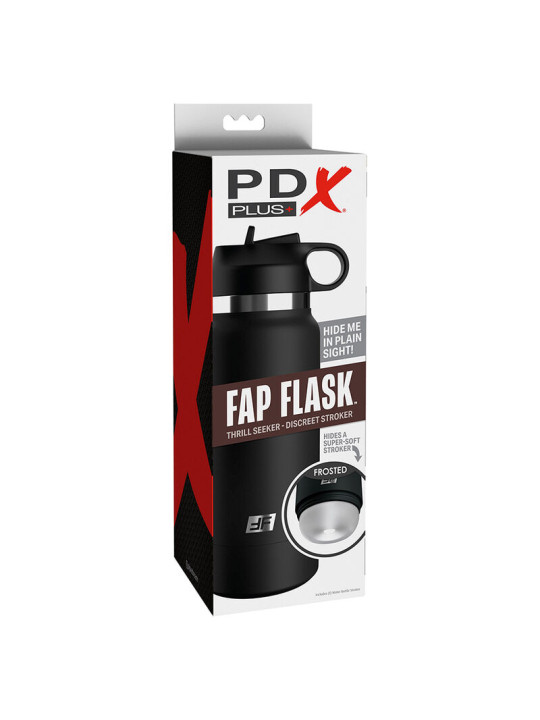 PDX PLUS - FAP FLASK ESTIMULADOR DE BOTELLA DISCRETO TRANSPARENTE MODELO 1