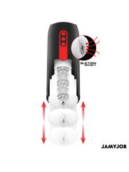 Corte del Jamyjob Phantom con la funda interior texturizada y el recorrido de empuje y succión