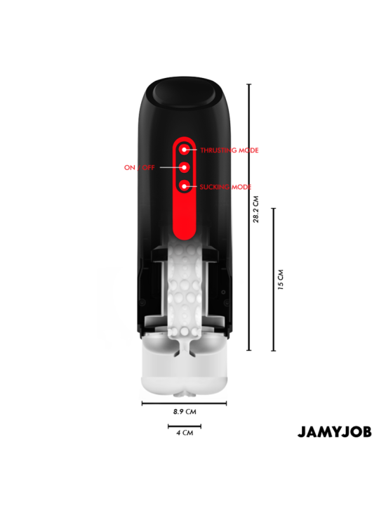 Jamyjob Phantom: masturbador automático con succión y empuje