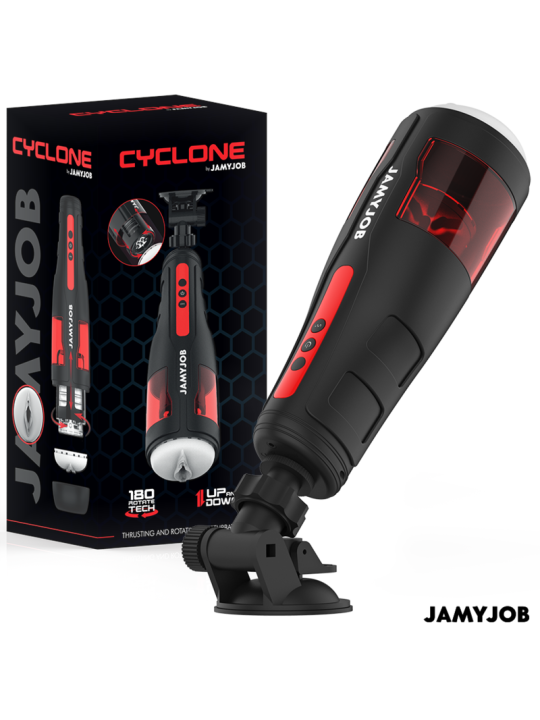JAMYJOB - CYCLONE MASTURBADOR VAGINA AUTOMÁTICO 10 MODOS ROTACIÓN Y EMPUJE