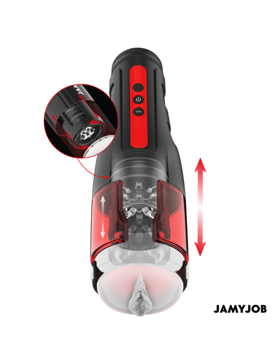 JAMYJOB - CYCLONE MASTURBADOR VAGINA AUTOMÁTICO 10 MODOS ROTACIÓN Y EMPUJE