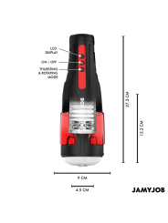 JAMYJOB - CYCLONE MASTURBADOR VAGINA AUTOMÁTICO 10 MODOS ROTACIÓN Y EMPUJE