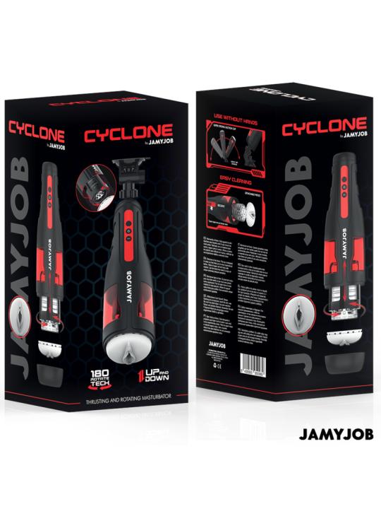 JAMYJOB - CYCLONE MASTURBADOR VAGINA AUTOMÁTICO 10 MODOS ROTACIÓN Y EMPUJE