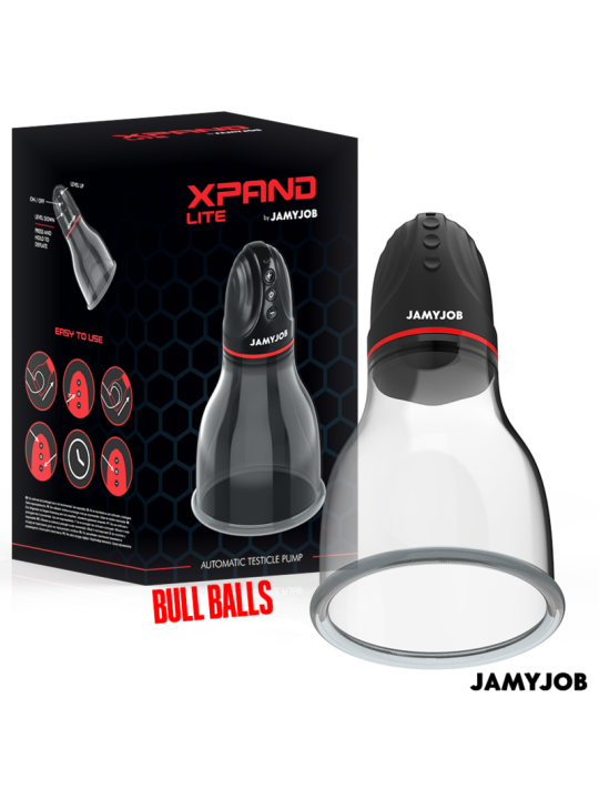 JAMYJOB - XPAND LITE BOMBA AUTOMÁTICA DE TESTÍCULOS 3 NIVELES DE SUCCIONADOR GRIS