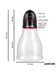 JAMYJOB - XPAND LITE BOMBA AUTOMÁTICA DE TESTÍCULOS 3 NIVELES DE SUCCIONADOR GRIS