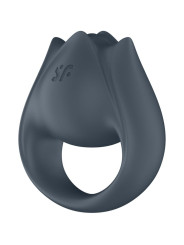 SATISFYER - PERFECT PAIR 2 MULTIVIBRADOR 2 EN 1 ANILLO PARA PENE & ESTIMULADOR DE DEDO GRIS