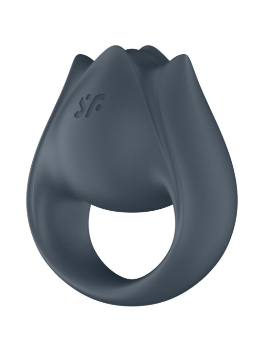 SATISFYER - PERFECT PAIR 2 MULTIVIBRADOR 2 EN 1 ANILLO PARA PENE & ESTIMULADOR DE DEDO GRIS