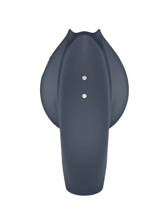 SATISFYER - PERFECT PAIR 2 MULTIVIBRADOR 2 EN 1 ANILLO PARA PENE & ESTIMULADOR DE DEDO GRIS