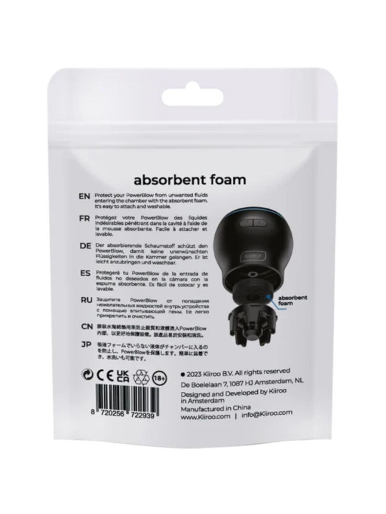 KIIROO - POWER BLOW ESPUMA ABSORBENTE DE RESPUESTO 5 UNIDADES