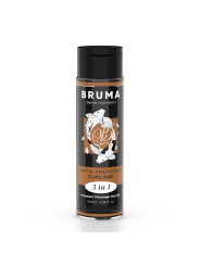 BRUMA - ACEITE DE MASAJE PREMIUM EFECTO CALOR SABOR TARTA AMERICANA 3 EN 1 - 100 ML
