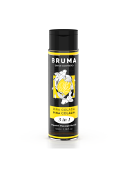 BRUMA - ACEITE DE MASAJE PREMIUM EFECTO CALOR SABOR PIÑA COLADA 3 EN 1 - 100 ML