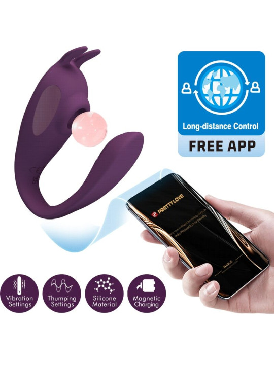 PRETTY LOVE - SHEY ESTIMULADOR & VIBRADOR APP GRATUITA LARGA DISTANCIA MORADO