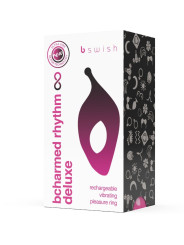 B SWISH - BCHARMED RHYTHM INFINITE DELUXE ANILLO PARA PENE 15 VIBRACIONES NEGRO