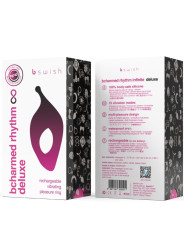 B SWISH - BCHARMED RHYTHM INFINITE DELUXE ANILLO PARA PENE 15 VIBRACIONES NEGRO