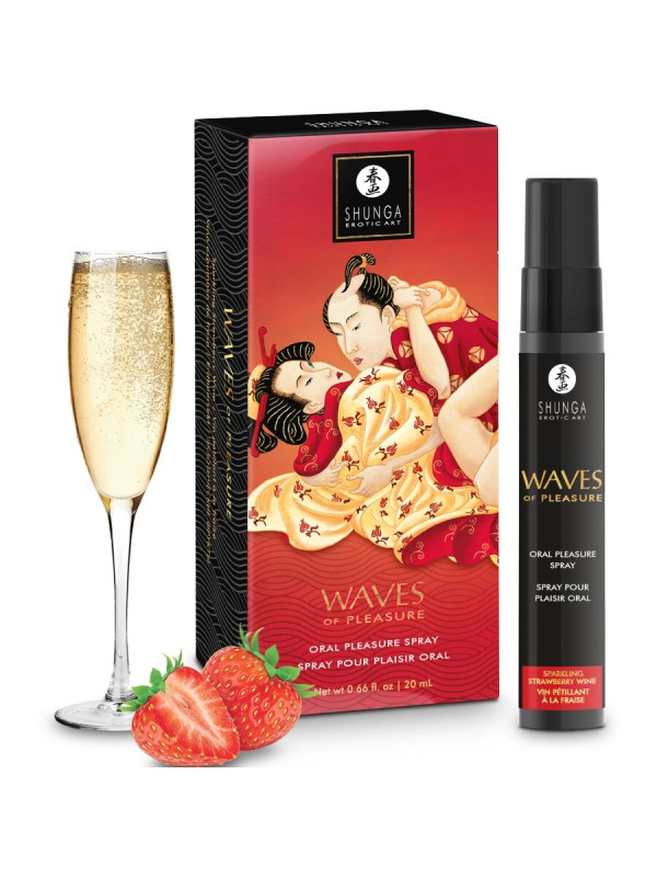 SHUNGA - WAVES PLEASURE SPRAY ORAL SEDUCTOR FRESA 20 ML