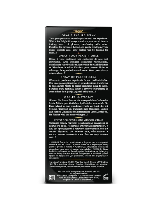 SHUNGA - WAVES PLEASURE SPRAY ORAL SEDUCTOR FRESA 20 ML