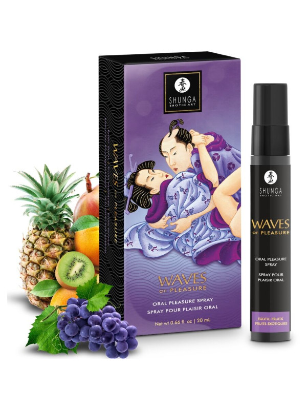 SHUNGA - WAVES PLEASURE SPRAY ORAL SEDUCTOR FRUTAS EXÓTICAS 20 ML