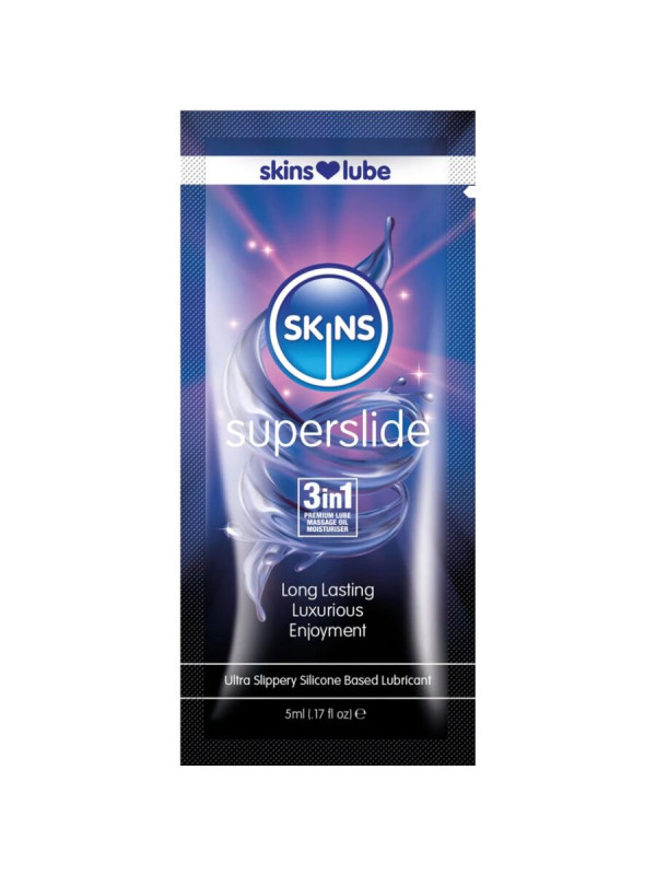 SKINS - SUPERSLIDE LUBRICANTE BASE DE SILICONA MONODOSIS 5 ML