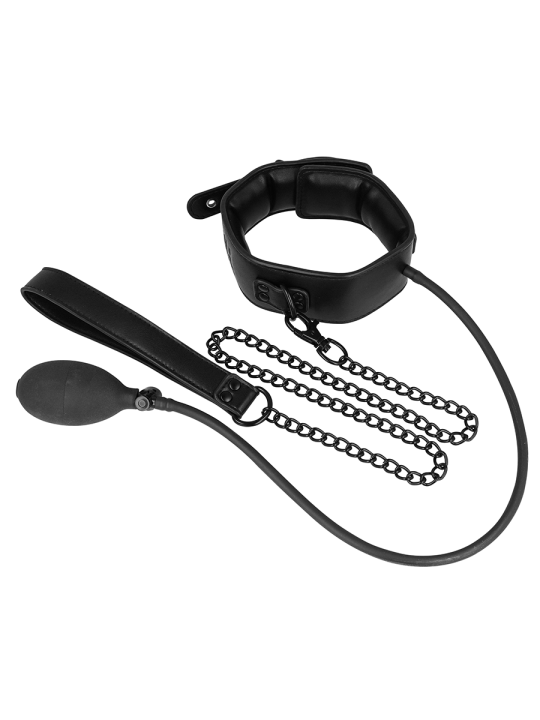 FETISH SUBMISSIVE BONDAGE - COLLAR BONDAGE INFLABLE CON TIRADOR
