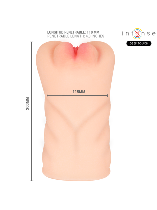 INTENSE DEEP TOUCH - KRISTA MASTURBADOR VAGINA CON EFECTO SUCCIÓN, VIBRACIÓN Y VOZ 1.2 KG