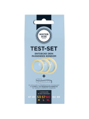MISTER SIZE - TEST SET 3 PRESERVATIVOS DIFERENTES TALLAS + CINTA MÉTRICA