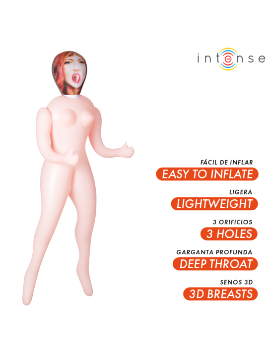 INTENSE DOLLS - SCARLETT MUÑECA HINCHABLE CON TRES ORIFICIOS