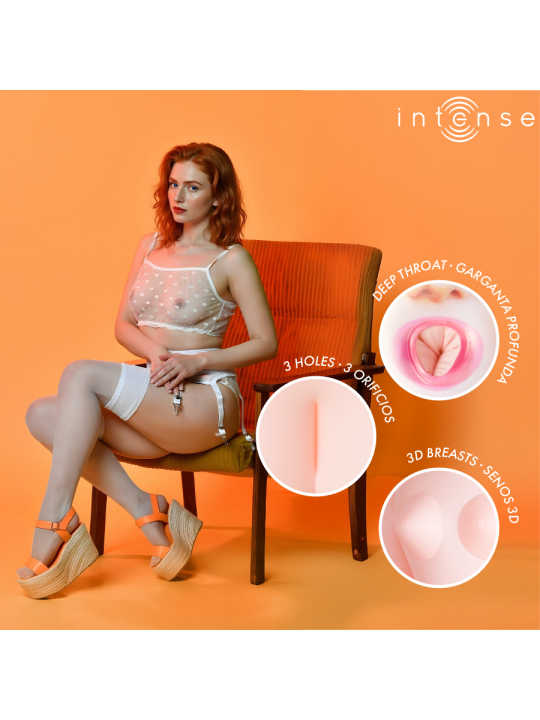 INTENSE DOLLS - SCARLETT MUÑECA HINCHABLE CON TRES ORIFICIOS