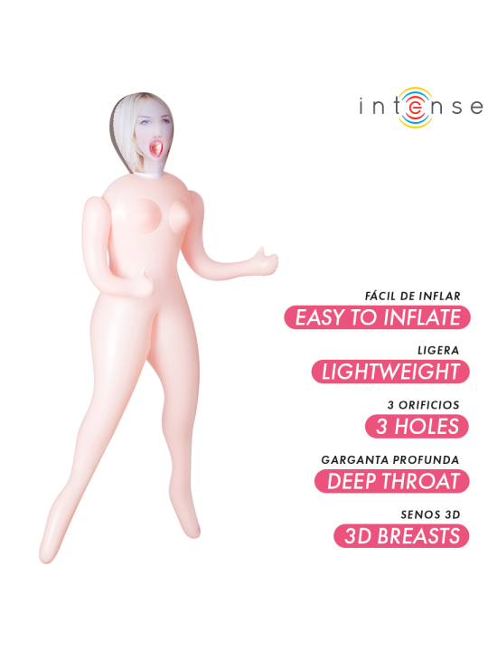 INTENSE DOLLS - INGRID MUÑECA HINCHABLE CON TRES ORIFICIOS
