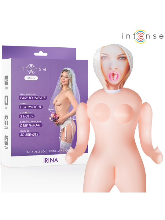 INTENSE DOLLS - IRINA MUÑECA HINCHABLE CON TRES ORIFICIOS
